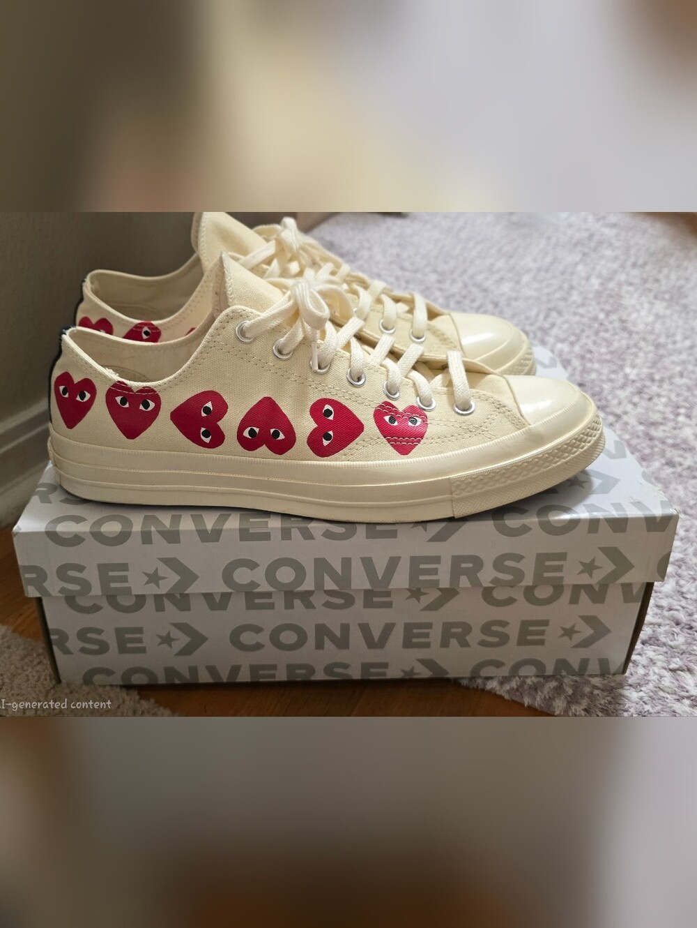 Comme des Garçons Play x Converse Chuck 70 Low Top "Multi Heart"